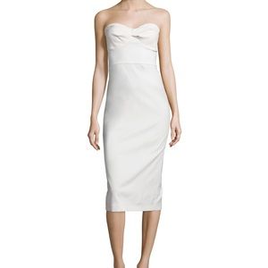 Veronica Beard Edelia cream bustier dress — tags/mint* sz 10 strapless wedding !